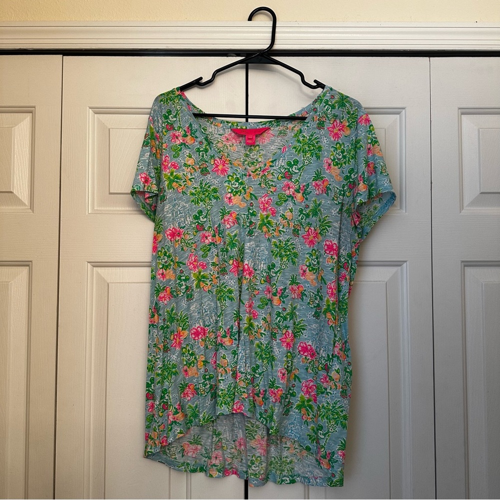 LILLY PULITZER DISNEY T SHIRT SIZE XL